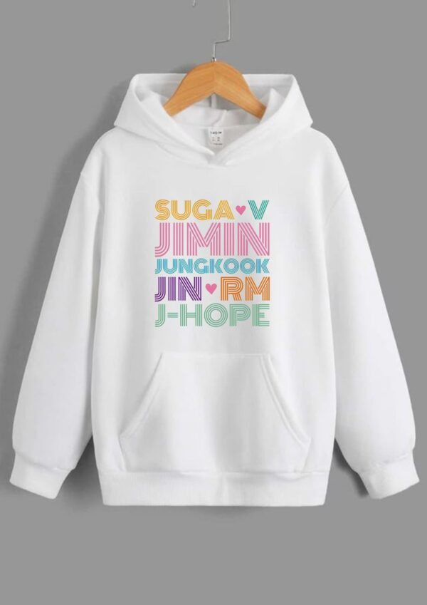 BTS Names Rainbow Hoodie - Imagen 6
