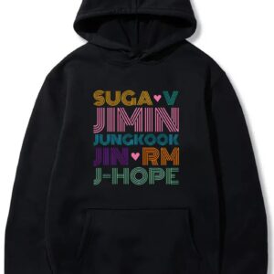 BTS Names Rainbow Hoodie