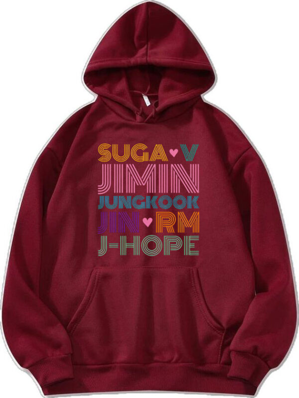BTS Names Rainbow Hoodie - Imagen 5
